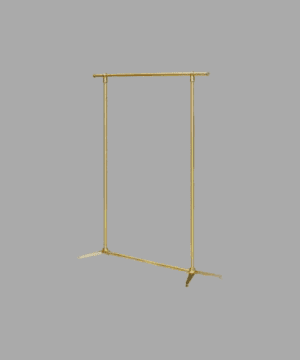 BES08 FULL GARMENT RAIL - BRASS