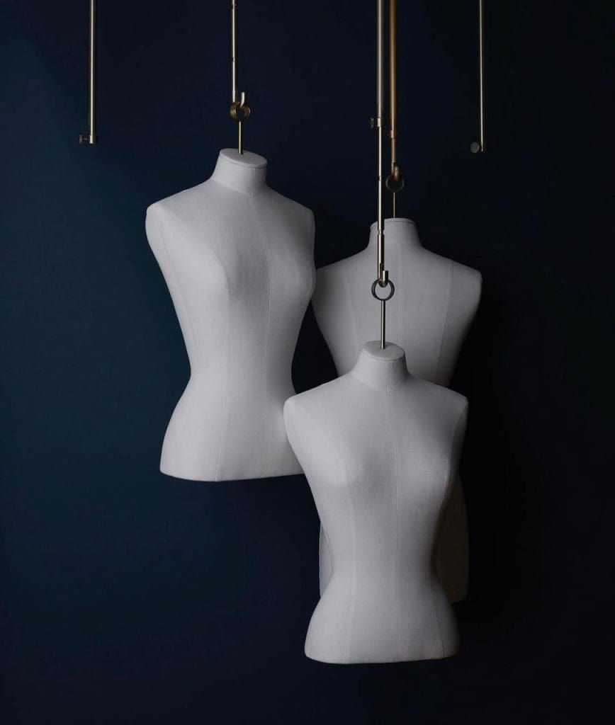 Hanging mannequins